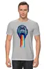 Заказать мужскую футболку в Москве. Футболка классическая Rainbow monkey от YellowCloverShop - готовые дизайны и нанесение принтов.