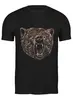 Заказать мужскую футболку в Москве. Футболка классическая Пёстрый медведь от ISliM - готовые дизайны и нанесение принтов.