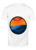 Заказать мужскую футболку в Москве. Футболка классическая Закат от churikova.art1@yandex.ru - готовые дизайны и нанесение принтов.