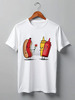 Заказать мужскую футболку в Москве. Футболка классическая Hot Dog Valentine от Александр Серебренников - готовые дизайны и нанесение принтов.