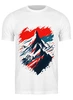 Заказать мужскую футболку в Москве. Футболка классическая горы наша гордость от Ammar Salman - готовые дизайны и нанесение принтов.