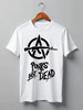Заказать мужскую футболку в Москве. Футболка классическая Punks Not Dead от Leichenwagen - готовые дизайны и нанесение принтов.