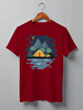 Заказать мужскую футболку в Москве. Футболка классическая Mountains от oneredfoxstore@gmail.com - готовые дизайны и нанесение принтов.