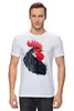 Заказать мужскую футболку в Москве. Футболка классическая Mr. Black Rooster от Илья Щеблецов - готовые дизайны и нанесение принтов.