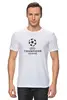 Заказать мужскую футболку в Москве. Футболка классическая UEFA Champions League от shamil.abdullaev - готовые дизайны и нанесение принтов.