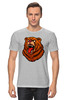 Заказать мужскую футболку в Москве. Футболка классическая Злой медведь от skynatural - готовые дизайны и нанесение принтов.