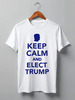 Заказать мужскую футболку в Москве. Футболка классическая Elect Trump от skynatural - готовые дизайны и нанесение принтов.