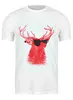 Заказать мужскую футболку в Москве. Футболка классическая Deer от хэлен - готовые дизайны и нанесение принтов.