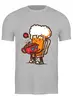 Заказать мужскую футболку в Москве. Футболка классическая Пиво и кофе от Yaroslava - готовые дизайны и нанесение принтов.