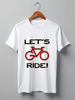 Заказать мужскую футболку в Москве. Футболка классическая Lets Go Ride от white_irbis - готовые дизайны и нанесение принтов.