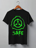 Заказать мужскую футболку в Москве. Футболка классическая SCP, Safe от geekbox - готовые дизайны и нанесение принтов.