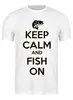 Заказать мужскую футболку в Москве. Футболка классическая Keep calm and... от Kostya  - готовые дизайны и нанесение принтов.