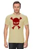 Заказать мужскую футболку в Москве. Футболка классическая Blood Skull от Leichenwagen - готовые дизайны и нанесение принтов.