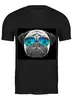 Заказать мужскую футболку в Москве. Футболка классическая Мопс в очках от Samurai X Satan  - готовые дизайны и нанесение принтов.