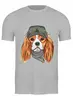 Заказать мужскую футболку в Москве. Футболка классическая Собака от Ирина - готовые дизайны и нанесение принтов.