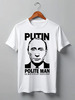 Заказать мужскую футболку в Москве. Футболка классическая Путин (Putin) от coolmag - готовые дизайны и нанесение принтов.