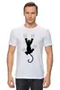 Заказать мужскую футболку в Москве. Футболка классическая Прикольный кот от Amerikanka - готовые дизайны и нанесение принтов.