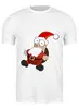 Заказать мужскую футболку в Москве. Футболка классическая Дед мороз от queen  - готовые дизайны и нанесение принтов.