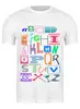 Заказать мужскую футболку в Москве. Футболка классическая alphabet от ЕгорБудущего - готовые дизайны и нанесение принтов.