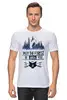 Заказать мужскую футболку в Москве. Футболка классическая Ski Ride от oneredfoxstore@gmail.com - готовые дизайны и нанесение принтов.