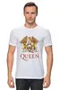 Заказать мужскую футболку в Москве. Футболка классическая Queen от ROK - готовые дизайны и нанесение принтов.