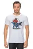 Заказать мужскую футболку в Москве. Футболка классическая Прогулка верхом от T-shirt print  - готовые дизайны и нанесение принтов.