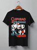 Заказать мужскую футболку в Москве. Футболка классическая Cuphead and Mugman от geekbox - готовые дизайны и нанесение принтов.