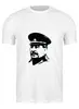 Заказать мужскую футболку в Москве. Футболка классическая Сталин от THE_NISE  - готовые дизайны и нанесение принтов.