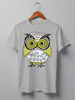 Заказать мужскую футболку в Москве. Футболка классическая Owl Here от oneredfoxstore@gmail.com - готовые дизайны и нанесение принтов.