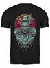 Заказать мужскую футболку в Москве. Футболка классическая ❖ Skull Indian ❖ от balden - готовые дизайны и нанесение принтов.