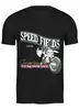 Заказать мужскую футболку в Москве. Футболка классическая Мото...Speed Fields... от svetlanakan - готовые дизайны и нанесение принтов.