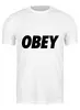 Заказать мужскую футболку в Москве. Футболка классическая OBEY  от DESIGNER   - готовые дизайны и нанесение принтов.