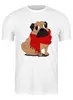 Заказать мужскую футболку в Москве. Футболка классическая Мопс (Pug) от fanart - готовые дизайны и нанесение принтов.