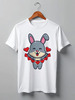 Заказать мужскую футболку в Москве. Футболка классическая Love Bunny от skynatural - готовые дизайны и нанесение принтов.
