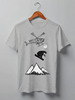 Заказать мужскую футболку в Москве. Футболка классическая Bad Bear Snowboarder от oneredfoxstore@gmail.com - готовые дизайны и нанесение принтов.