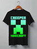 Заказать мужскую футболку в Москве. Футболка классическая MINECRAFT CREEPER от vista12761@rambler.ru - готовые дизайны и нанесение принтов.
