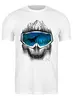 Заказать мужскую футболку в Москве. Футболка классическая Snowskull от oneredfoxstore@gmail.com - готовые дизайны и нанесение принтов.