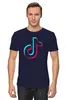 Заказать мужскую футболку в Москве. Футболка классическая TikTok  от DESIGNER   - готовые дизайны и нанесение принтов.