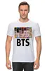 Заказать мужскую футболку в Москве. Футболка классическая Группа BTS от weeert - готовые дизайны и нанесение принтов.