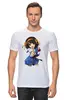 Заказать мужскую футболку в Москве. Футболка классическая Девушка из аниме от YellowCloverShop - готовые дизайны и нанесение принтов.