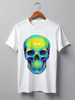Заказать мужскую футболку в Москве. Футболка классическая Colorfull skull от scoopysmith - готовые дизайны и нанесение принтов.