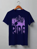 Заказать мужскую футболку в Москве. Футболка классическая Ski Ride от oneredfoxstore@gmail.com - готовые дизайны и нанесение принтов.