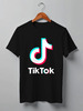 Заказать мужскую футболку в Москве. Футболка классическая TikTok  от DESIGNER   - готовые дизайны и нанесение принтов.