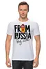 Заказать мужскую футболку в Москве. Футболка классическая матрешка от queen  - готовые дизайны и нанесение принтов.