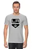 Заказать мужскую футболку в Москве. Футболка классическая Los Angeles Kings / NHL USA от KinoArt - готовые дизайны и нанесение принтов.