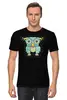 Заказать мужскую футболку в Москве. Футболка классическая Owl Here от oneredfoxstore@gmail.com - готовые дизайны и нанесение принтов.