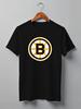 Заказать мужскую футболку в Москве. Футболка классическая Boston Bruins / NHL USA от KinoArt - готовые дизайны и нанесение принтов.