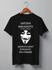 Заказать мужскую футболку в Москве. Футболка классическая Satoshi Nakamoto founder of Bitcoin от Елена Елена - готовые дизайны и нанесение принтов.