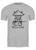 Заказать мужскую футболку в Москве. Футболка классическая Meow-Tang Clan от oneredfoxstore@gmail.com - готовые дизайны и нанесение принтов.