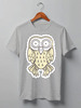 Заказать мужскую футболку в Москве. Футболка классическая Owl Here от oneredfoxstore@gmail.com - готовые дизайны и нанесение принтов.